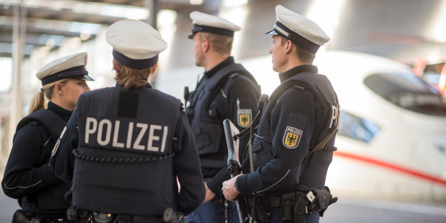 Am Limit: ein deutscher Polizist.