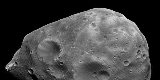 Der Marsmond Phobos dem Roten Planeten in 20 bis 40 Millionen Jahren so nahe kommen, dass der Trabant zerrissen wird.