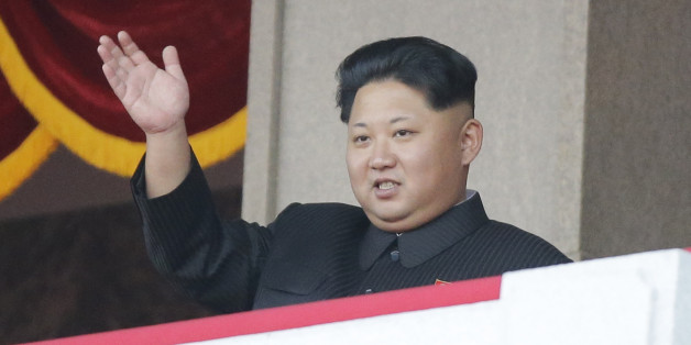 North Korean leader Kim Jong Un waves at a parade in Pyongyang, North Korea, Saturday, Oct. 10, 2015. North Korean leader Kim Jong Un declared Saturday that his country was ready to stand up to any threat posed by the United States as he spoke at a lavish military parade to mark the 70th anniversary of the North's ruling party and trumpet his third-generation leadership. (AP Photo/Wong Maye-E)