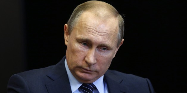 Russian President Vladimir Putin meets with Jordanian King Abdullah II in the Bocharov Ruchei residence in the Black Sea resort of Sochi, Russia, Tuesday, Nov. 24, 2015. Earlier Tuesday Turkey shot down a Russian warplane, claiming it had violated Turkish airspace and ignored repeated warnings. Russia denied that the plane crossed the Syrian border into Turkish skies. "We are looking into the circumstances of the crash of the Russian jet," Russia's Defense Ministry said. "The Ministry of Defense would like to stress that the plane was over the Syrian territory throughout the flight." (Maxim Shipenkov/Pool Photo via AP)