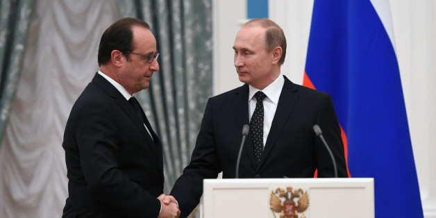 François Hollande und Wladimir Putin gestern abend