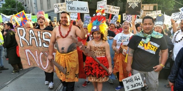 Des dizaines de milliers de personnes participent à la marche en faveur du climat, le 27 novembre 2015 à Melbourne, en Australie