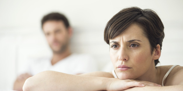 Couple not speaking after disagreement in bed