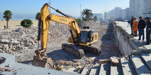 Tanger: Les boîtes de nuit de la corniche ont laissé placé aux bulldozers