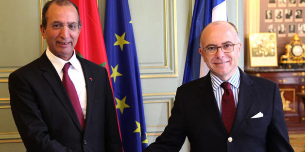 Les ministres marocain et français de l'Intérieur, Mohamed Hassad et Bernard Cazeneuve