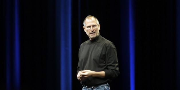 Steve Jobs speaks at his keynote at Apple's Worldwide Developer's Conference.