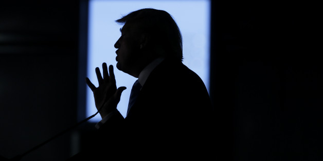 Republican presidential candidate Donald Trump speaks during a campaign rally Saturday, Dec. 5, 2015, in Davenport, Iowa. (AP Photo/Charlie Neibergall)