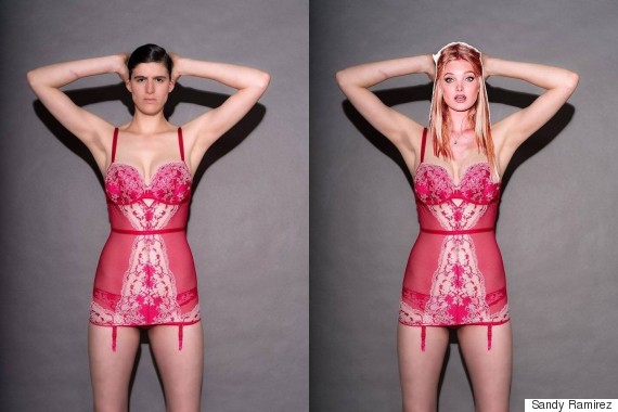 Androdgynous Model Rain Dove Recreates Victoria S Secret