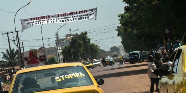 Photo prise dans une rue de Bangui