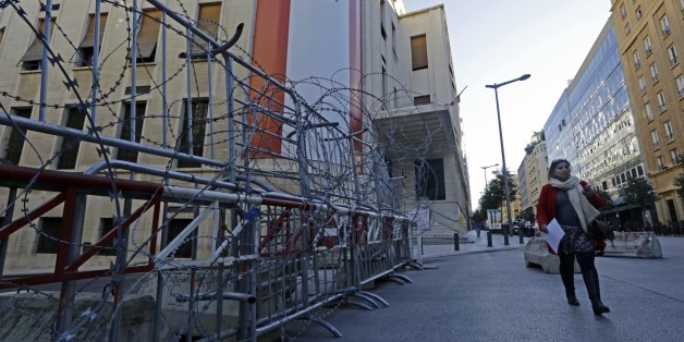 BEIRUT, LEBANON - DECEMBER 08: City center of Beirut, 'Downtown', is closed to pedestrian and vehicular traffic due to garbage protests in Lebanon, on December 08, 2015. (Photo by Ratib Al Safadi/Anadolu Agency/Getty Images)