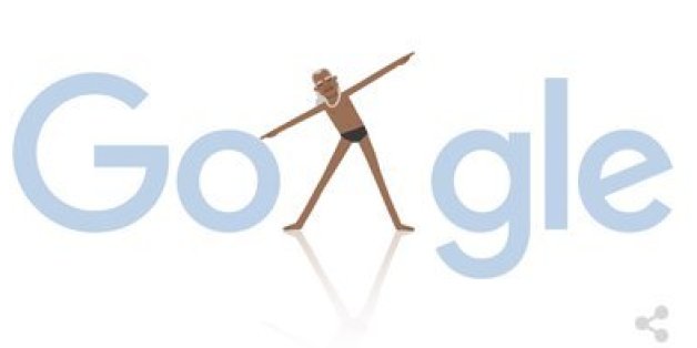 Google ehrt Yoga-Meister B. K. S. Iyengar mit einem Doodle am 14. Dezember.