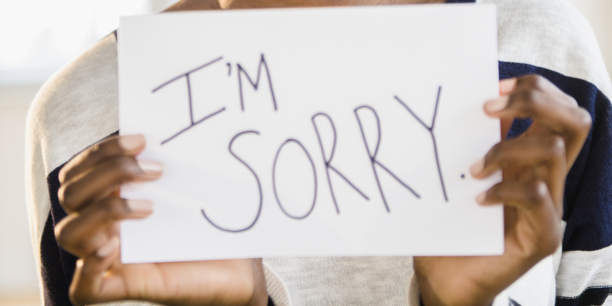 Make an apology. No apology. Say sorry. Man saying sorry. Wrong message