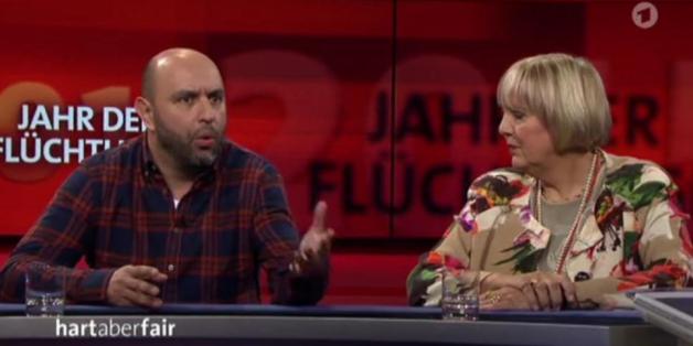 Serdar Somuncu und Claudia Rotha bei "Hart aber fair"