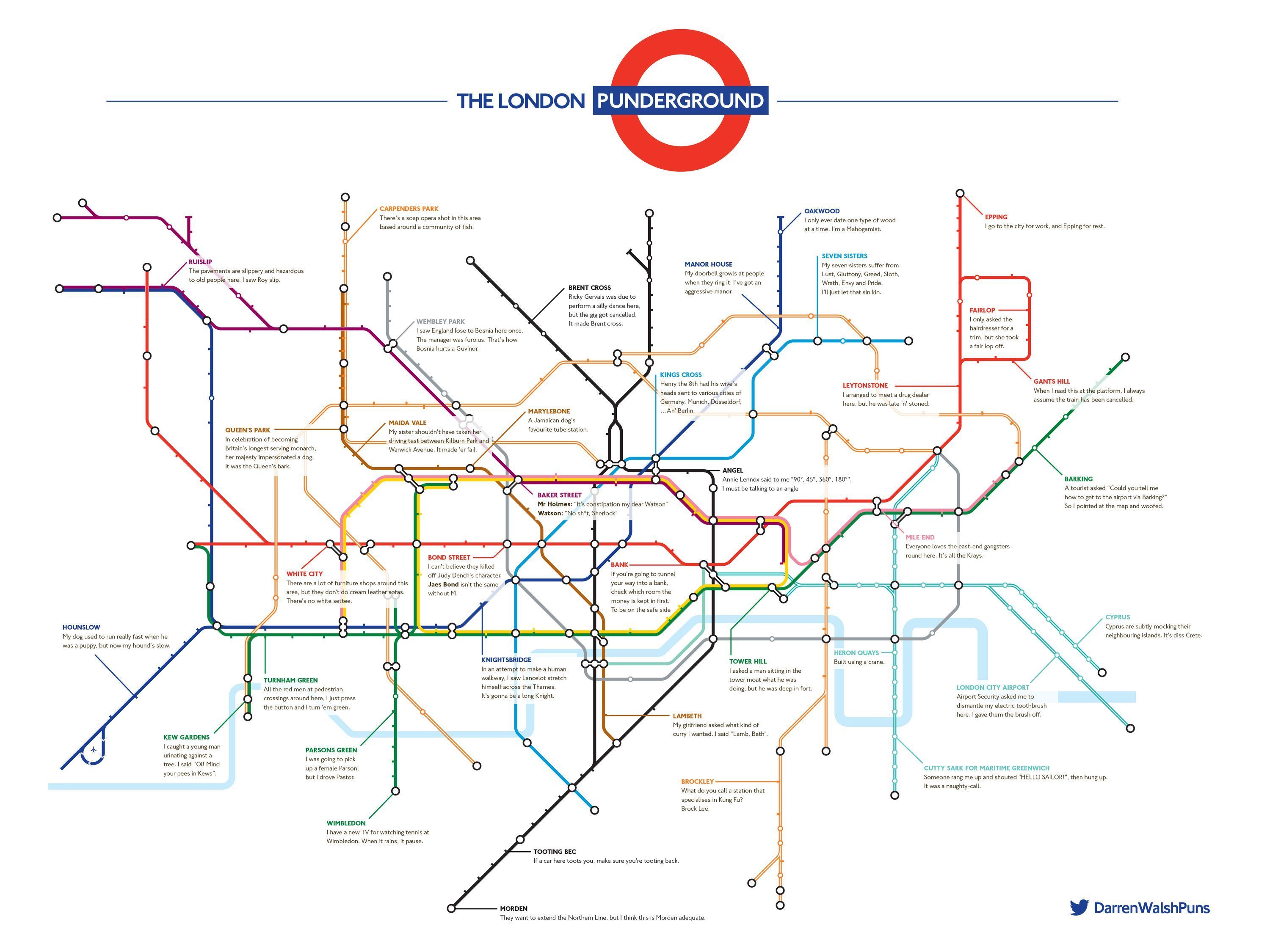 Pun Tube Map Shows London's Underground With Joke Names | HuffPost UK ...