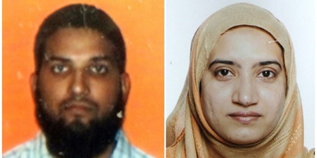 Les deux auteurs de la fusillade de San Bernardino, le 2 décembre 2015
