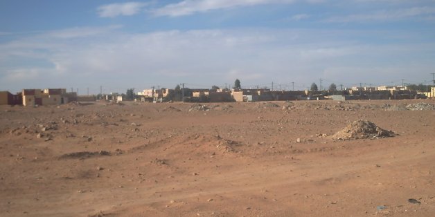 Une vue de Debdeb, ville frontalière avec la Libye