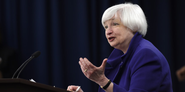 La présidente de la FED, Janet Yellen, au cours d'une conférence de presse à Washington, mercredi 16 décembre 2015
