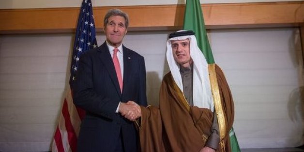 Le secrétaire d'Etat américain John Kerry et le ministre saoudien des Affaires étrangères Adel Ben Ahmed Al-Jubeir