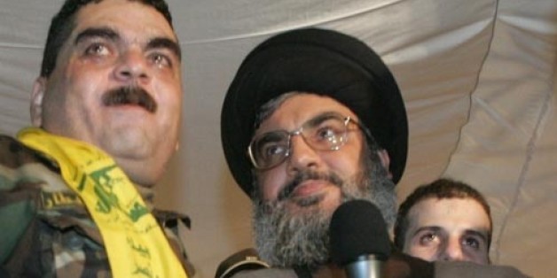 Samir Kantar avec Hassan Nasrallah, chef du Hezbollah