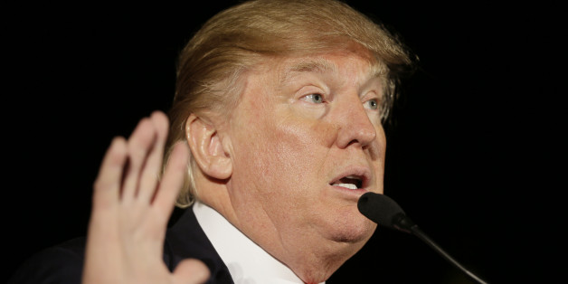 Republican presidential candidate Donald Trump speaks during a campaign rally at the Veterans Memorial Building, Saturday, Dec. 19, 2015, in Cedar Rapids, Iowa. (AP Photo/Charlie Neibergall)