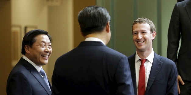 Mark Zuckerberg, en compagnie du président chinois Xi Jinping et du "cybertsar" Lu Wei à Seattle.