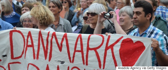 protest refugees copenhagen