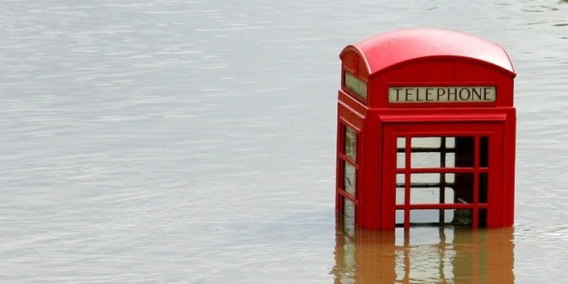 Vue d'inondations à Sheffield, au Royaume-Uni, le 26 juin 2007