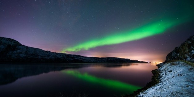 Une aurore boréale, à Kirkenes dans le nord de la Norvège, le 12 novembre 2015