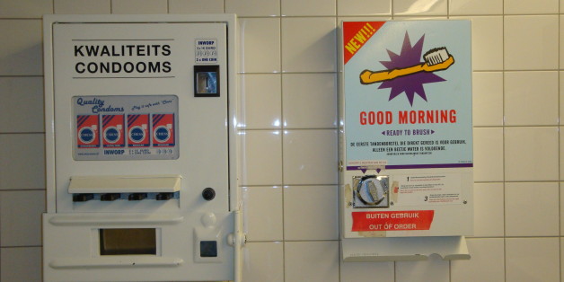 In men's room in Schipol Airport (Amsterdam)