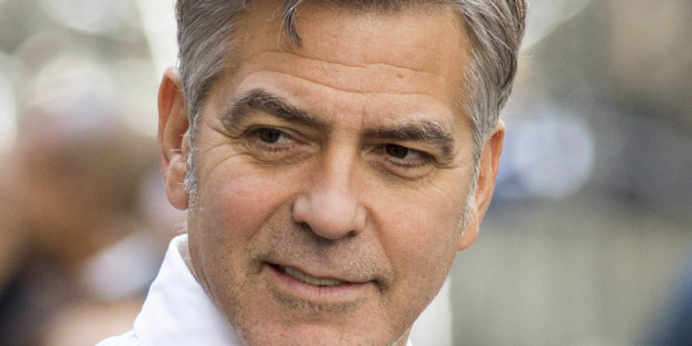 Photo by: SBN/STAR MAX/IPx 4/12/15 George Clooney on the set of "Money Monster". (NYC)