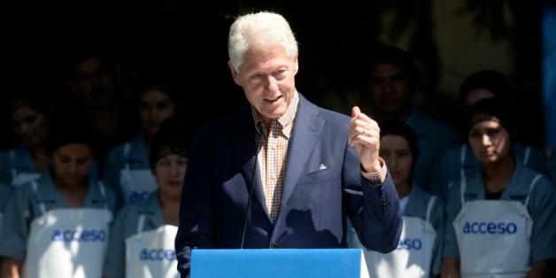 L'ancien président américain Bill Clinton à Santa Tecla, au Salvador, le 9 novembre 2015