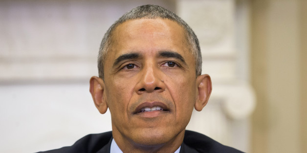 President Barack Obama speaks in the Oval Office of the White House in Washington, Monday, Jan. 4, 2016, during a meeting with law enforcement officials to discuss executive actions the president can take to curb gun violence. The president is slated to finalize a set of new executive actions tightening U.S. gun laws, kicking off his last year in office with a clear signal that he intends to prioritize one of the country's most intractable issues. (AP Photo/Pablo Martinez Monsivais)