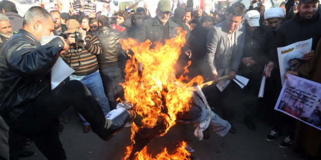 Eine schiitische Demonstrantin in Saudi-Arabien