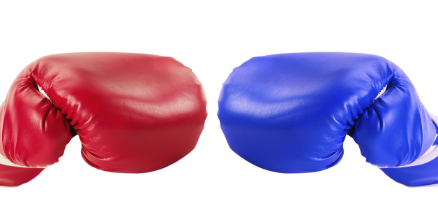 boxing gloves isolated on the white background.