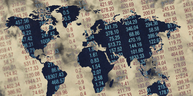 Map Projected on Stock Market Listings