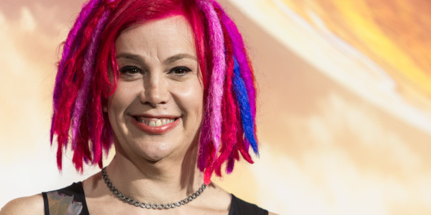FILE - In this Monday, Feb. 2, 2015 file photo, filmmaker Lana Wachowski attends the premiere of Warner Bros. Pictures' "Jupiter Ascending" at TCL Chinese Theatre in Hollywood, Calif. When the filmmaker siblings are asked what incites the biggest spats between the brother-sister duo best known for writing and directing "The Matrix" trilogy, Andy and Lana Wachowski provide a non-verbal response: They sweetly clasp each other's hands and tap their contrasting noggins - Lana's fuchsia-hued dreadloc
