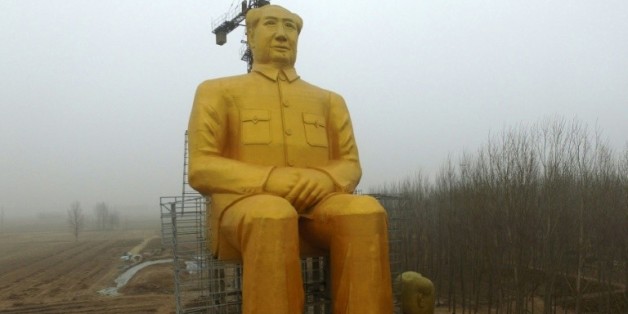 Statue géante de Mao Tsé-toung, photographiée le 4 janvier 2016 dans la région de Hunan, dans le centre de la Chine