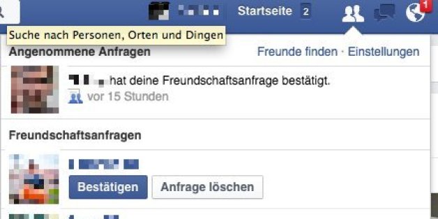 Screenshot von Facebook