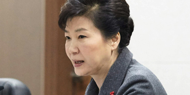 FILE - In this Wednesday, Jan. 6, 2016 file photo, South Korean President Park Geun-hye presides over the National Security Council at the presidential house in Seoul after North Korea said it conducted a powerful hydrogen bomb test. The Northâs nuclear test has provoked global outrage, a push for sanctions, even fear. But Kim Jong Unâs decision has also handed a gift of sorts to his rival in the South. In an instant, the explosion shifted the focus on the presidency of Park, who has f