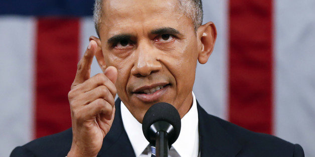 President Barack Obama delivers his State of the Union address before a joint session of Congress on Capitol Hill in Washington, Tuesday, Jan. 12, 2016. (AP Photo/Evan Vucci, Pool)