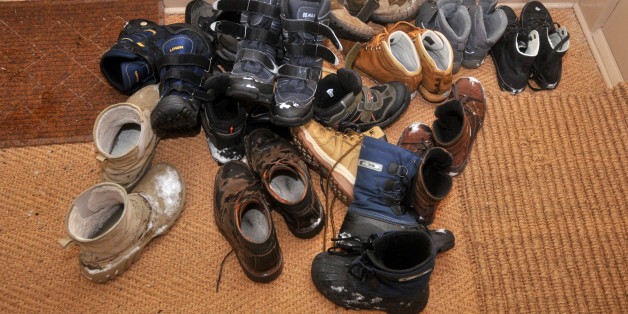 Die Schuhe sollten im Flur ausgezogen werden.