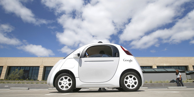 FILE - In this May 13, 2015, file photo, Google's new self-driving prototype car is presented during a demonstration at the Google campus in Mountain View, Calif. The self-driving cars needed some old-fashioned human intervention to avoid some crashes during testing on California roads, the company revealed Tuesday, Jan. 12, 2016, results it says are encouraging but show the technology has yet to reach the goal of not needing someone behind the wheel. (AP Photo/Tony Avelar, File)