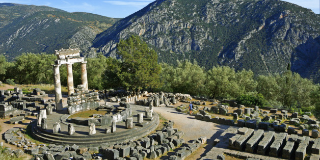 Ancient temple in Delphi