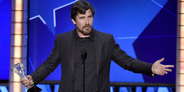 Christian Bale accepts the award for best actor in a comedy for âThe Big Shortâ at the 21st annual Critics' Choice Awards at the Barker Hangar on Sunday, Jan. 17, 2016, in Santa Monica, Calif. (Photo by Chris Pizzello/Invision/AP)