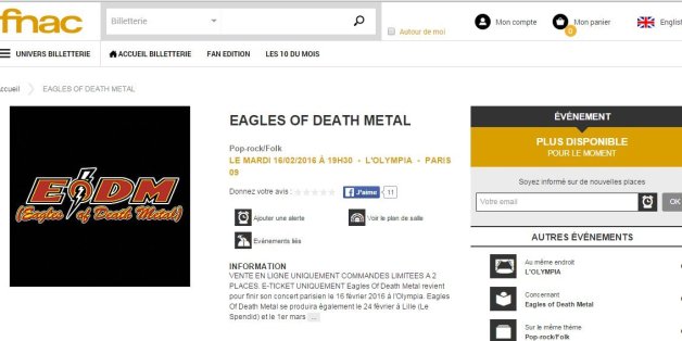 Les places pour le concert des Eagles of Death Metal à l'Olympia vendues en 30 minutes
