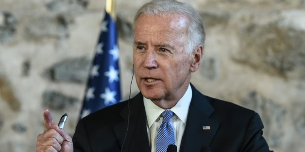 Le vice-président américain Joe Biden, lors d'une conférence de presse avec le Premier ministre turc, le 23 janvier 2016 à Istanbul