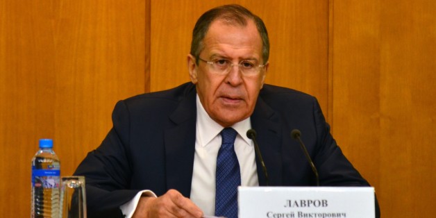 MOSCOW, RUSSIA - JANUARY 26: Russian Foreign Minister Sergei Lavrov speaks during his annual news conference at the Russian Foreign Minister building on January, 26, 2016, in Moscow, Russia.
(Photo by Russian Foreign Ministry Press Ofice /Anadolu Agency/Getty Images)