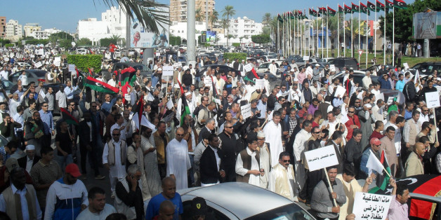 Des libyens manifestent à Tripoli (Archives)