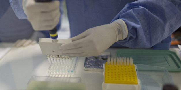 A graduate student works on analyzing samples to identify the Zika virus in a laboratory at the Fiocruz institute in Rio de Janeiro, Brazil, Friday, Jan. 22, 2016. Health officials say they're trying to determine if an unusual jump in cases of a rare nerve condition sometimes severe enough to cause paralysis is related to the spread of the mosquito-borne Zika virus in at least two Latin American countries. (AP Photo/Leo Correa)