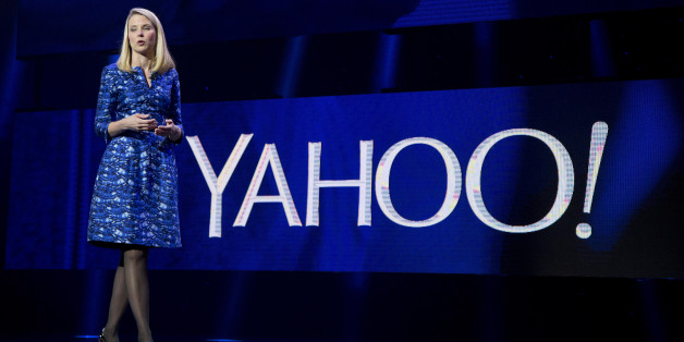 FILE - In this Jan. 7, 2014, file photo, Yahoo president and CEO Marissa Mayer speaks during the International Consumer Electronics Show in Las Vegas. Yahoo reports financial earnings on Tuesday, Feb. 2, 2016. (AP Photo/Julie Jacobson, File)